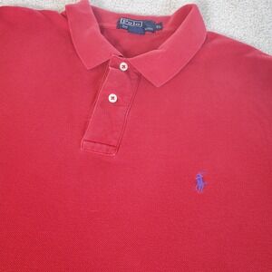 Polo Ralph Lauren Men's Red Polo Shirt Size XL Short Sleeve